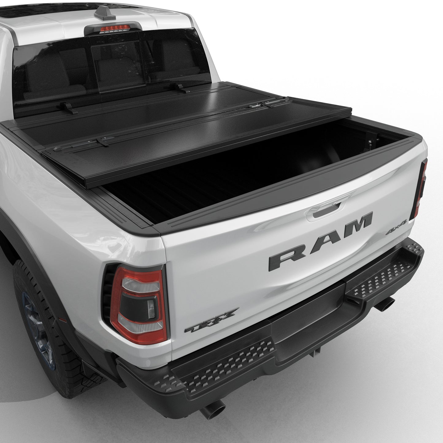 Dodge Ram 1500 - Low Profile Flip Up Truck Bed Tonneau Cover - Without Ram Box