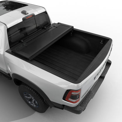 Dodge Ram 1500 - Low Profile Flip Up Truck Bed Tonneau Cover - Without Ram Box