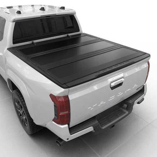 Toyota Tacoma - Low Profile Flip Up Truck Bed Tonneau Cover - w/OE Track System