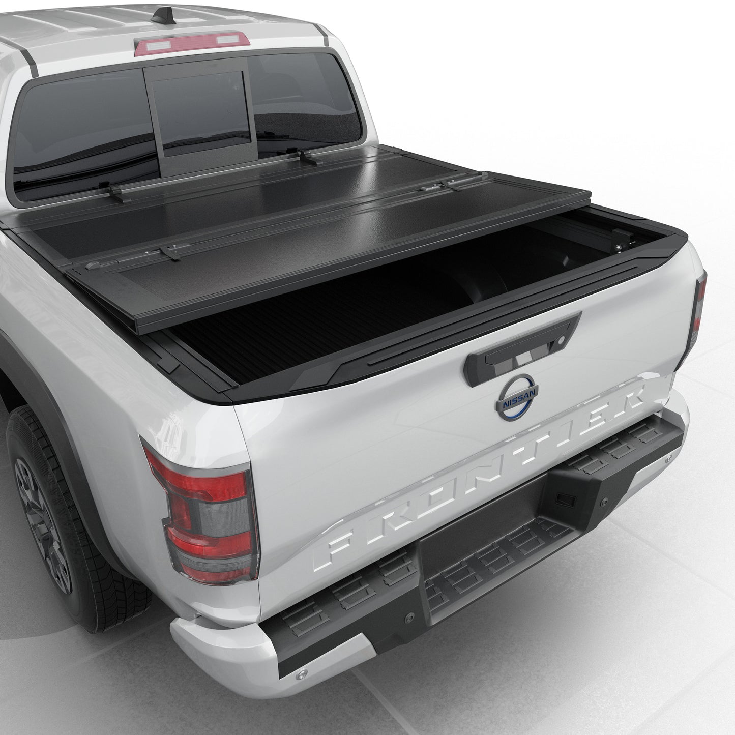 Nissan Frontier - Low Profile Flip Up Truck Bed Tonneau Cover - 5' Bed (60")