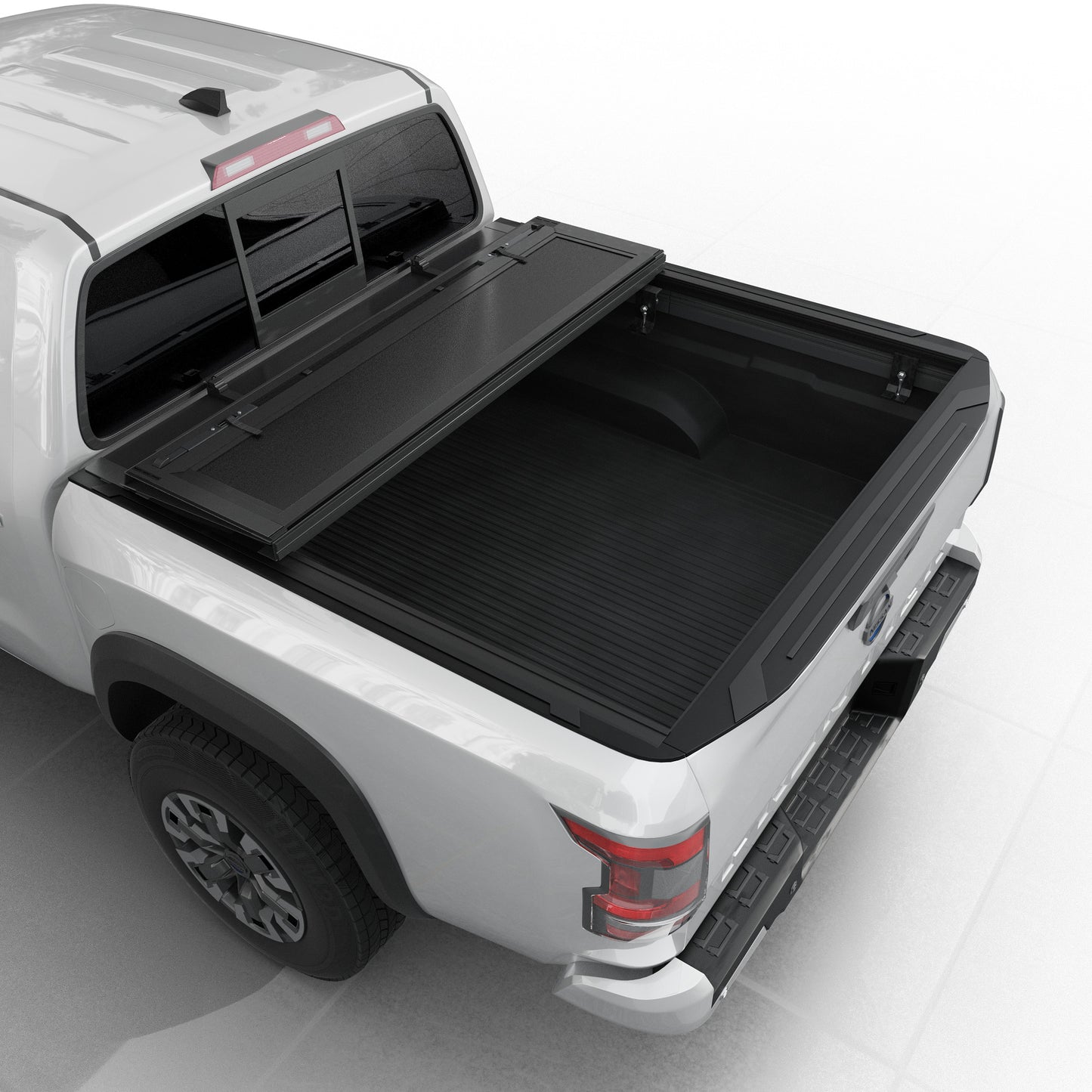 Nissan Frontier - Low Profile Flip Up Truck Bed Tonneau Cover - 5' Bed (60")